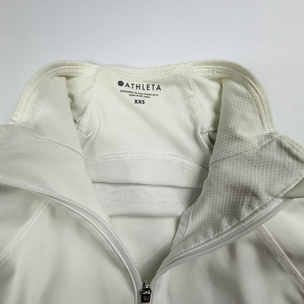 Athleta White Half Zip Pullover Jacket Women's Xx… - image 4
